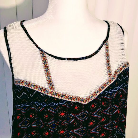 DEMOCRACY*TANK TOP*SOUTHWEST DESIGN*SLEEVELESS TOP*WOMEN SIZE 1X*EUC* - Picture 3 of 7